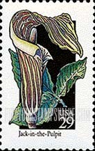 FindYourStampsValue: WILDFLOWERS - Jack-in-the-pulpit