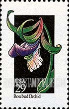 FindYourStampsValue: WILDFLOWERS - Rosebud Orchid