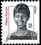 FindYourStampsValue: DISTINGUISHED AMERICANS - Wilma Rudolph, Athlete, Self-Adhesive Booklet stamp