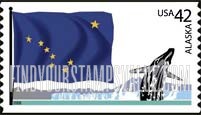 FindYourStampsValue: FLAGS OF OUR NATION - Alaska, Self-Adhesive Coil stamp