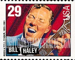 FindYourStampsValue: BILL HALEY - American Music Series, booklet stamp