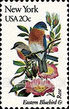 FindYourStampsValue: NEW YORK - State Birds and Flowers