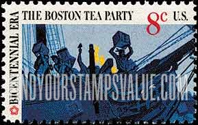 FindYourStampsValue: BOSTON TEA PARTY - British Merchantman