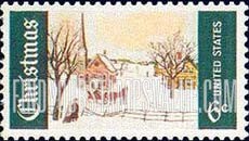 FindYourStampsValue: CHRISTMAS - Winter Sunday in Norway Maine
