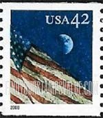 FindYourStampsValue: FLAGS - Flag at Night, Coil Stamp