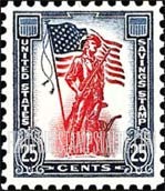 FindYourStampsValue: SAVINGS - Minute Man and 50-Star Flag