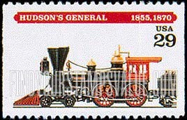 FindYourStampsValue: LOCOMOTIVES - Hudson's General