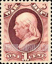 FindYourStampsValue: WAR - Benjamin Franklin