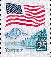 FindYourStampsValue: FLAG OVER YOSEMITE, Coil Stamp