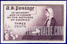 FindYourStampsValue: MOTHERS OF AMERICA - Special Printing