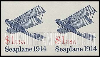 FindYourStampsValue: SEAPLANE 1914 - Transportation Coil