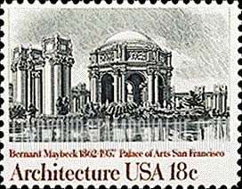 FindYourStampsValue: PALACE OF THE ARTS - American Architecture
