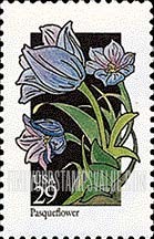 FindYourStampsValue: WILDFLOWERS - Pasqueflower