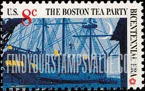 FindYourStampsValue: BOSTON TEA PARTY - British Three-master