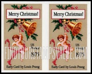 FindYourStampsValue: CHRISTMAS - Christmas Card, by Louis Prang, 1878