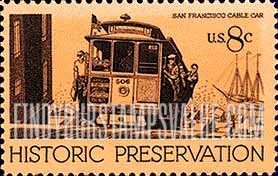 FindYourStampsValue: HISTORIC PRESERVATION - Cable Car