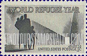 FindYourStampsValue: WORLD REFUGEE YEAR