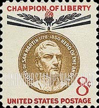 FindYourStampsValue: JOSE de SAN MARTIN - Champion of Liberty