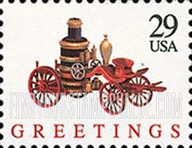 FindYourStampsValue: CHRISTMAS - Fire Pumper
