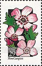 FindYourStampsValue: WILDFLOWERS - Moss Campion