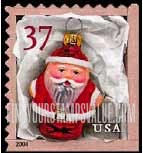 FindYourStampsValue: CHRISTMAS - Red Santa Ornament, Self-Adhesive Booklet stamp
