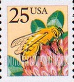 FindYourStampsValue: HONEYBEE, Coil Stamp
