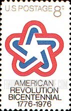 FindYourStampsValue: AMERICAN REVOLUTION BICENTENNIAL - Bicentennial Commission Emblem