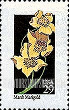 FindYourStampsValue: WILDFLOWERS - Marsh Marigold