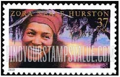 FindYourStampsValue: LITERARY ARTS - Zora Neale Hurston, Writer, Self-Adhesive stamp