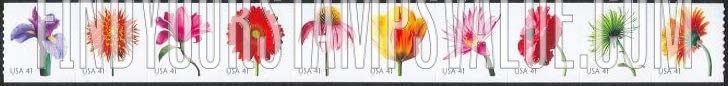 FindYourStampsValue: FLOWER BLOSSOMS, Self-Adhesive Coil stamps