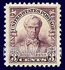 FindYourStampsValue: DANIEL WEBSTER