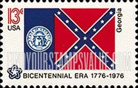 FindYourStampsValue: STATE FLAGS - Georgia