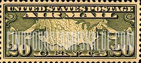 FindYourStampsValue: MAP OF U.S. AND TWO MAIL PLANES - 15c