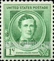 FindYourStampsValue: FAMOUS AMERICAN COMPOSERS - Stephen Collins Foster