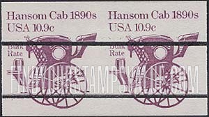 FindYourStampsValue: HANSOM CAB 1890s - Transportation, Coil Stamp