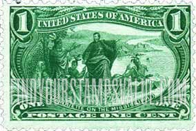 FindYourStampsValue: TRANS-MISSISSIPPI EXPOSITION ISSUE - Marquette on the Mississippi