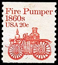 FindYourStampsValue: FIRE PUMPER 1860s - Transportation, Coil Stamp