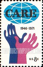 FindYourStampsValue: 25th ANNIVERSARY OF CARE - Hands Reaching for CARE