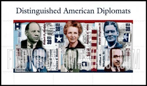 FindYourStampsValue: DISTINGUISHED AMERICAN DIPLOMATS, Self-Adhesive stamps