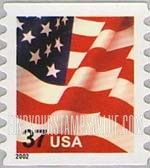 FindYourStampsValue: FLAG, Self-Adhesive Coil Stamp