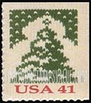 FindYourStampsValue: CHRISTMAS KNITS - Christmas Tree, Self-Adhesive Booklet Stamp
