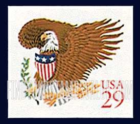 FindYourStampsValue: EAGLE AND SHIELD, Self-adhesive Booklet stamp