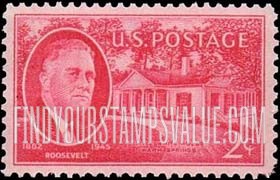 FindYourStampsValue: FRANKLIN D. ROOSEVELT - Roosevelt and "Little White House", Warm Springs, Georgia
