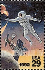 FindYourStampsValue: SPACE ACCOMPLISHMENTS - Astronaut, Russian Space Station and Shuttle
