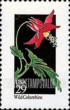 FindYourStampsValue: WILDFLOWERS - Wild Columbine