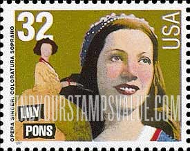 FindYourStampsValue: LILY PONS - American Music Series