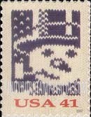 FindYourStampsValue: CHRISTMAS KNITS - Snowman, Self-Adhesive Stamp
