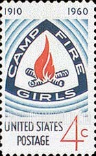 FindYourStampsValue: CAMP FIRE GIRLS - Golden Jubilee
