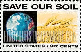 FindYourStampsValue: ANTI-POLLUTION - Globe and wheat