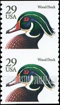 FindYourStampsValue: WOOD DUCK - Flora and Fauna, Booklet Stamps